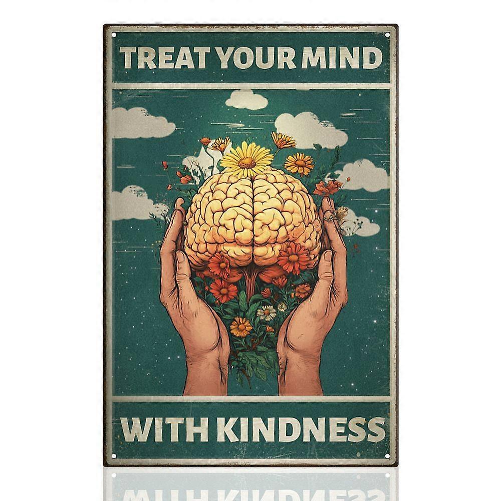 1pc Vintage Metal Tin Sign Iron Wall Decor for Bars Restaurants Cafe Pubs Rectangle Flower 300x200x2.2mm