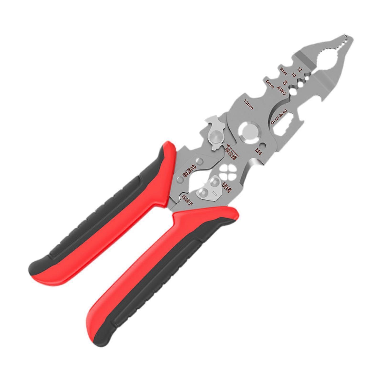 Wire Stripper Tool Wire Cutter Hand Tool Easy to Use, Portable Wire Crimping