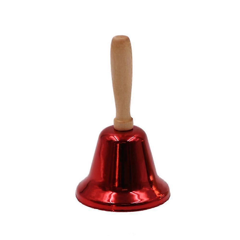 Super Loud Solid Hand Call Bell Wooden Handle Christmas Hand Call Bell