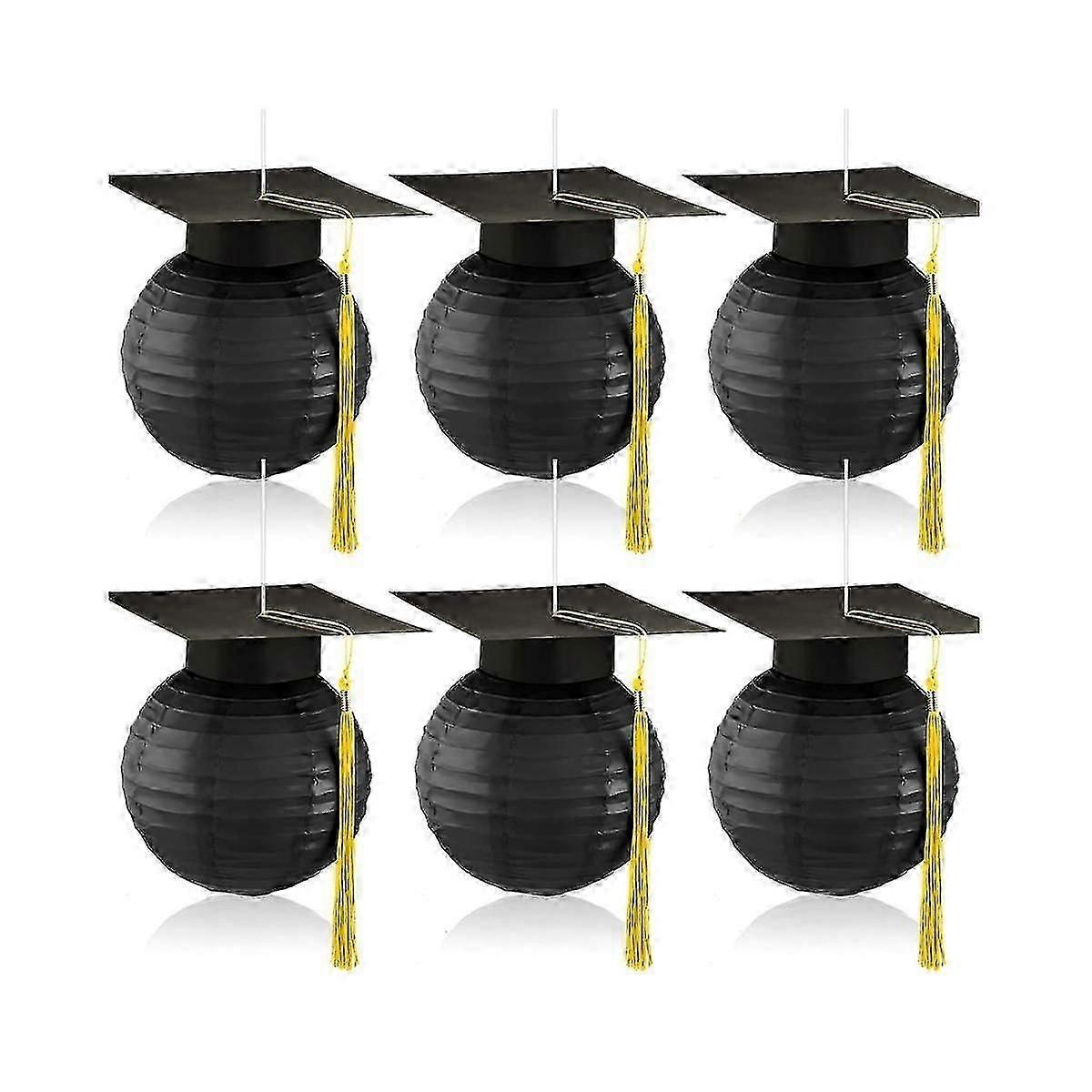 Graduation Cap Hanging Paper Lanterns Grad Cap Paper Lanterns Graduation Lanterns With Black Grad H