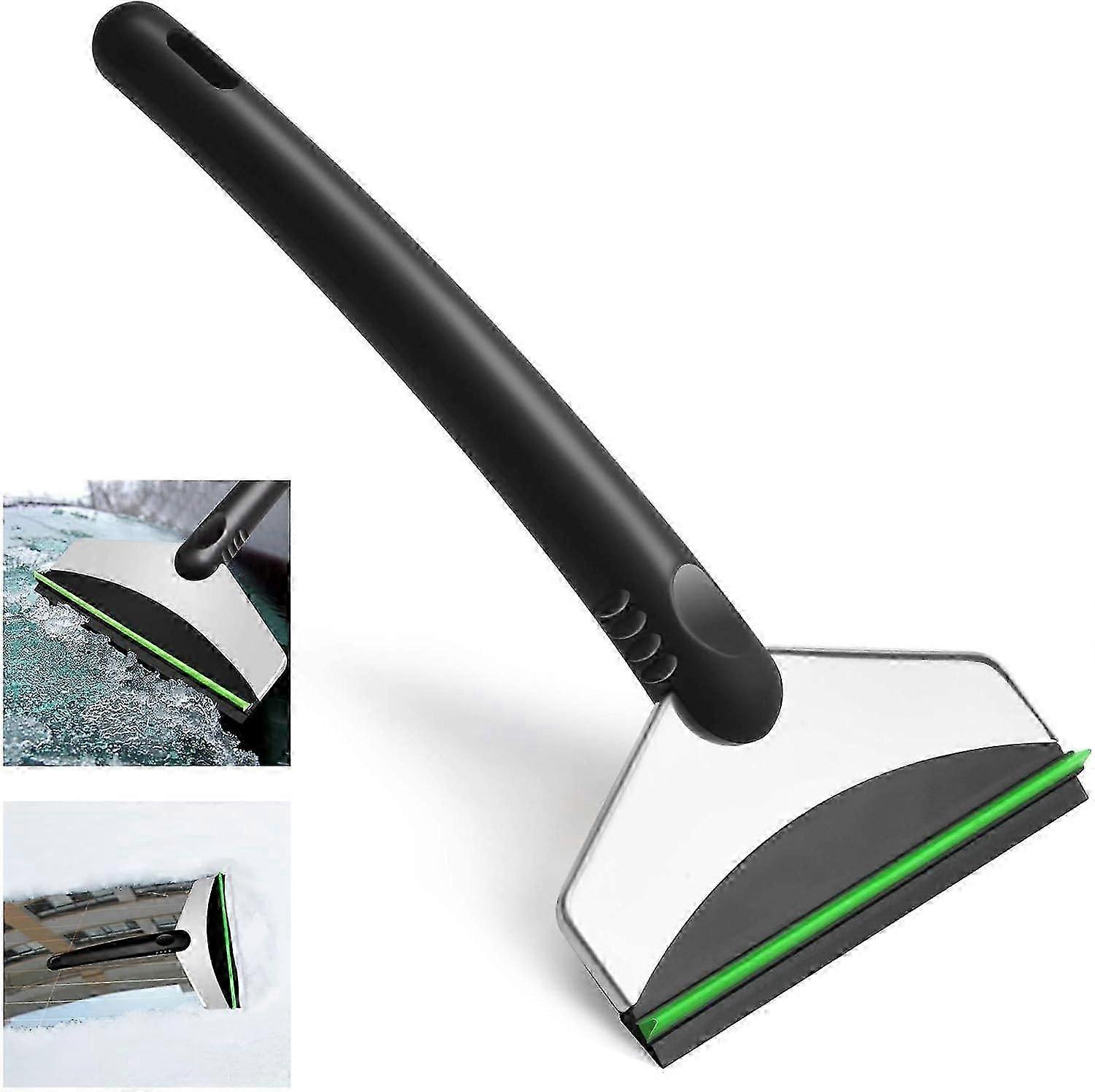 Multifunctional Stainless Steel Ice Scraper, Windshield Scraper Traceless Easy to Store Ea