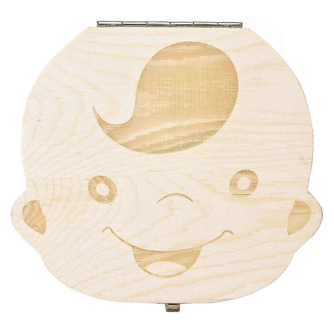 乳歯形見ボックス木製歯の妖精箱、子供の子供の歯の収納ホルダーオーガナイザー