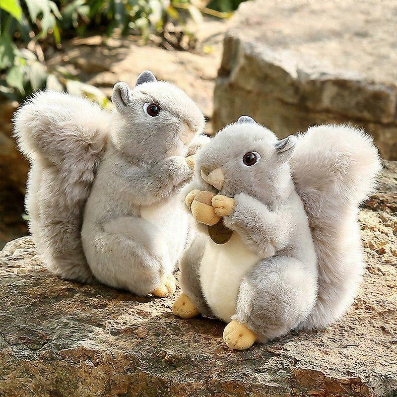 Plush Big Tail Squirrel Stuffed Doll Soft Throw Pillow Decorations Children Kids Birthday Present Gifts
