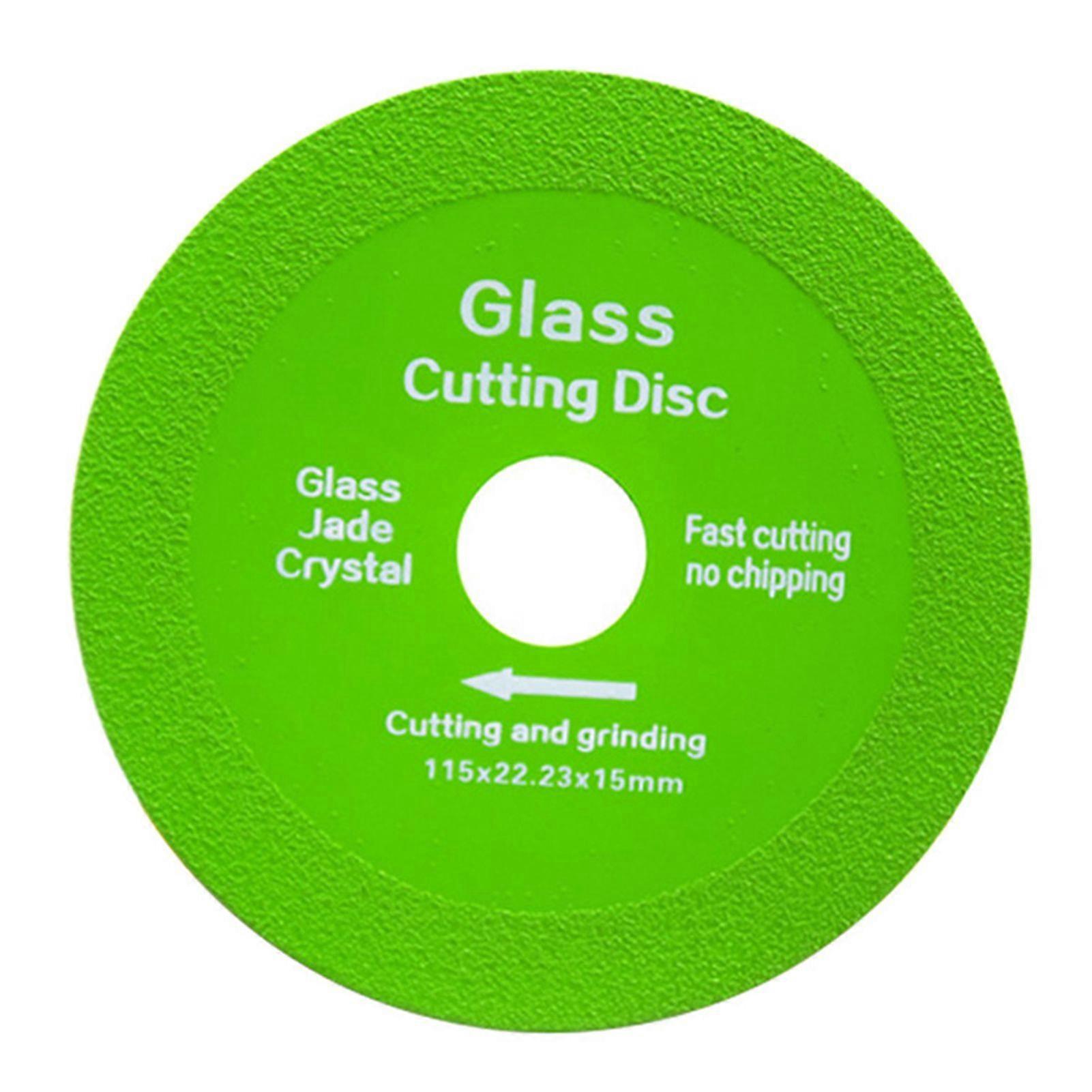 Glass Cutting Disc for Angle Grinder 1mm Chip-Free Blade Fast Precise Cuts Less Noise Flat Grinding Disc for Glass Jade Rock Plate Ceramics Sanding Bl