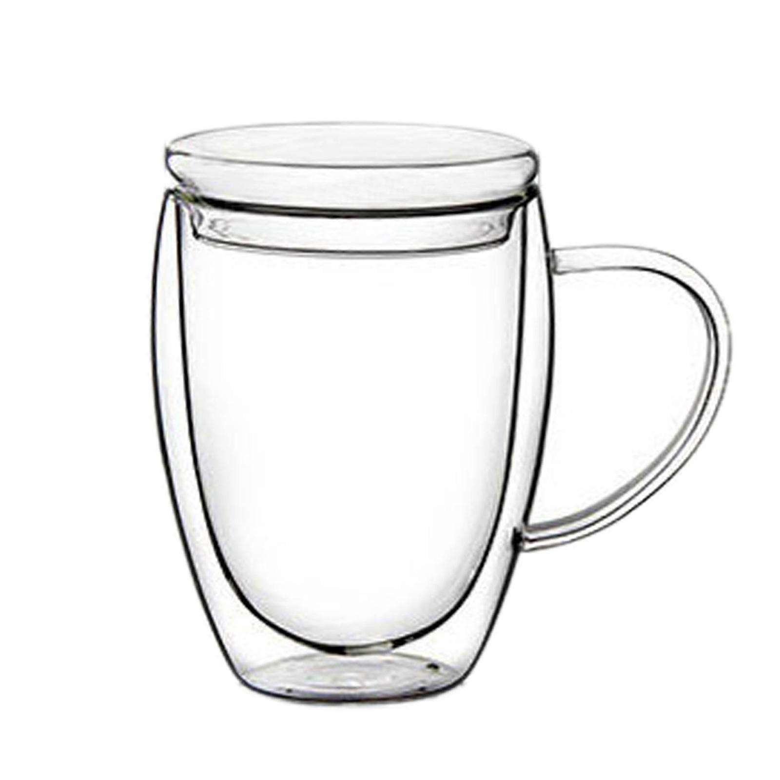 Double-layer juice cup with lid, suitable for daily use