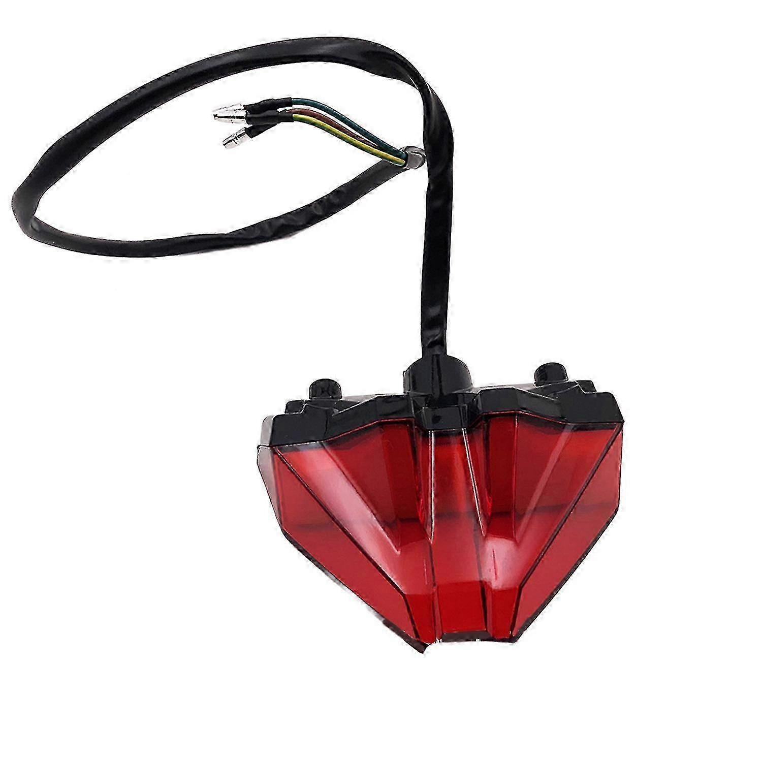 Universal 12v Dc Led Tail Light Motorcycle Atv Rear Brake Light Red
