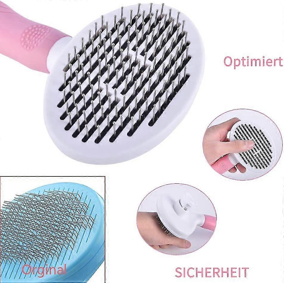 猫用ブラシ、猫用ブラシ セルフクリーニング スリッカー ブラシはアンダーコートを取り除きます 犬用ブラシ 猫用ブラシ 短いものから長いものまで