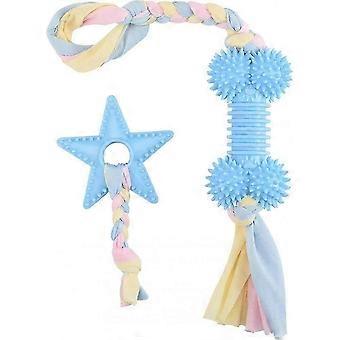 Dog Toy, Interactive Indestructible Chewing Teeth Cleaning, Molar Rope Tpr Toy (blue) P[B
