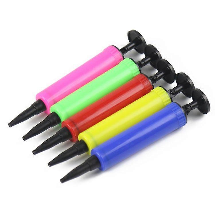 5 pieces portable mini hand push inflator balloon toy pump U-shaped inflatable pillow inflator