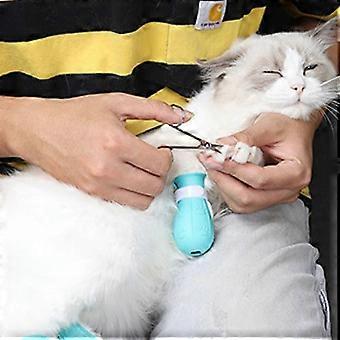 Silicone Pet Cat Feet Soft Covers Anti-scratch Claw Shoes Boots Bathing Shower ToolLight Green