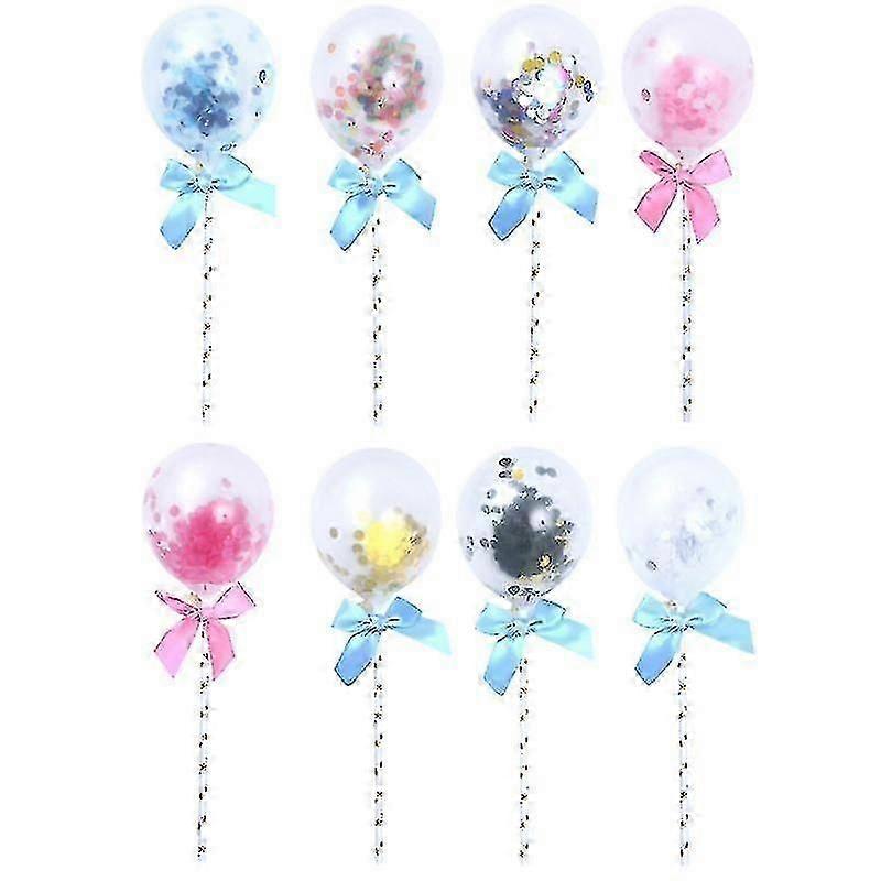 unique 8pcs cake decorations , Creative Round Balloon
