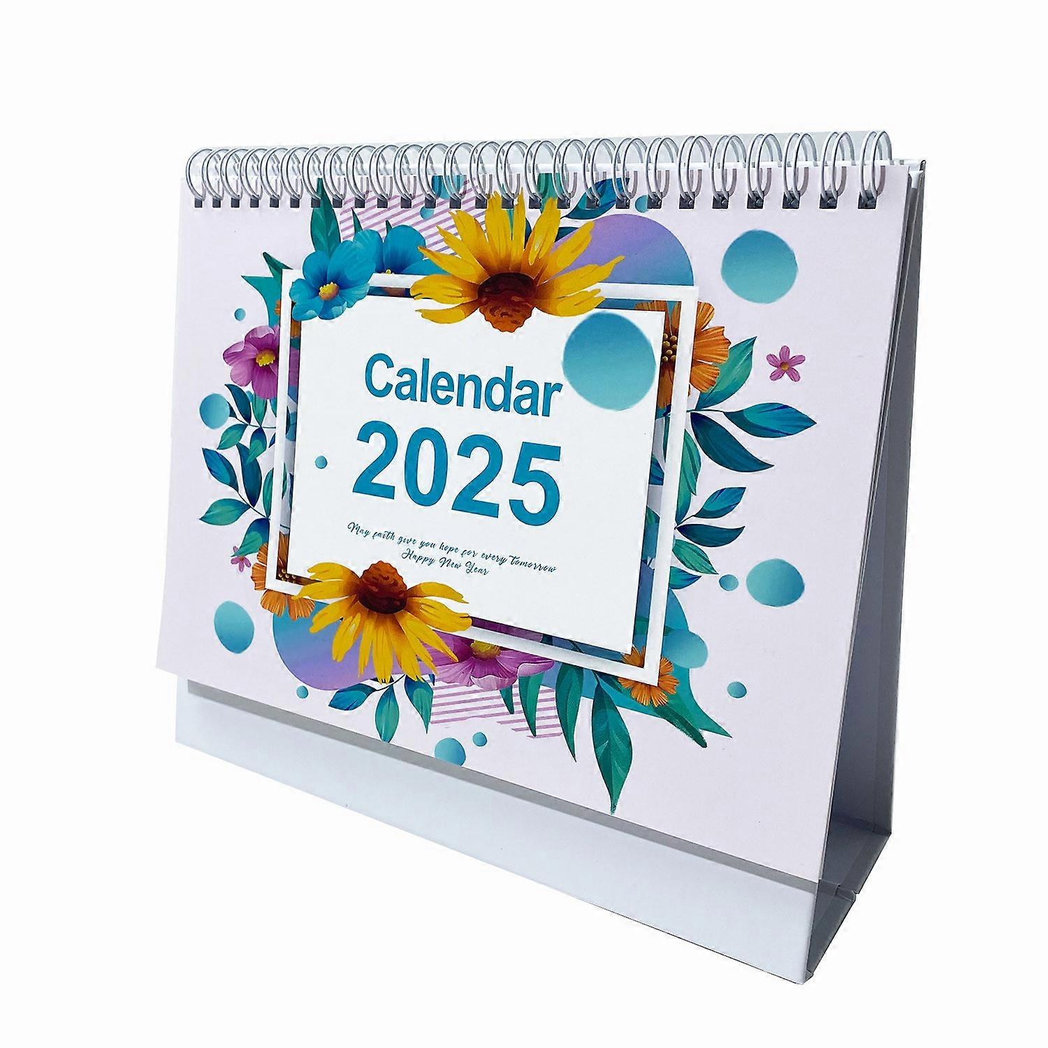 2025 English Desk Calendar And Desktop Schedule Note Calendar