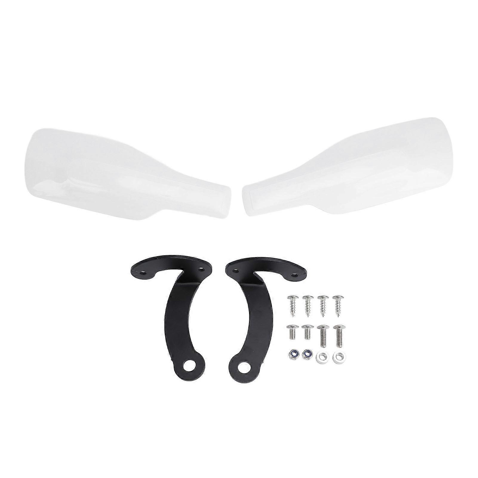Pair of Motorcycle Hand Guard Full Protection Handlebar Protector Deflector for CRF250L CRF300L CL250 CL300 White