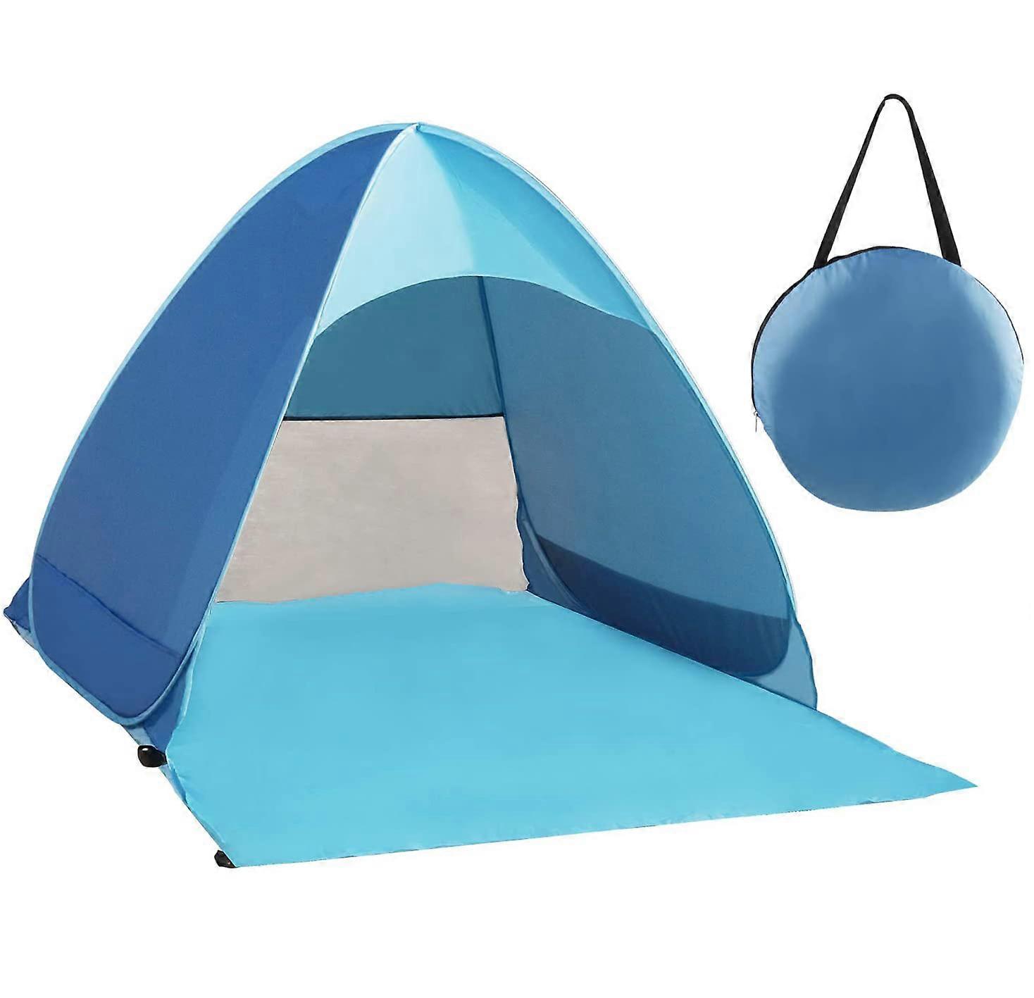 Portable Canopy, Pop Up Beach Tent with Instant Shade, UPF 50+ Protection, Ventilation Mesh, Lightweight & Portable for Indoor Garden Campsite