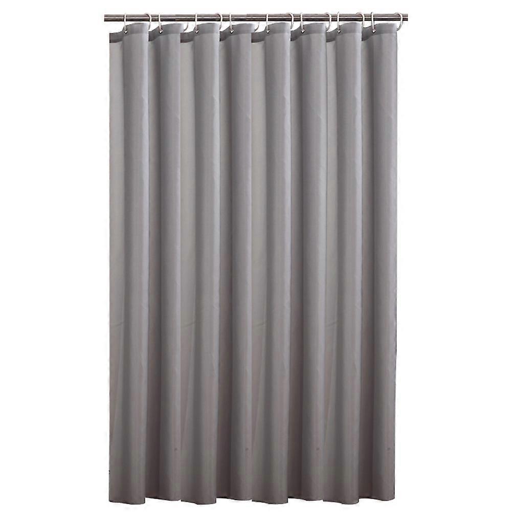 Mildew-proof Lightproof Bathroom Curtain with Hooks