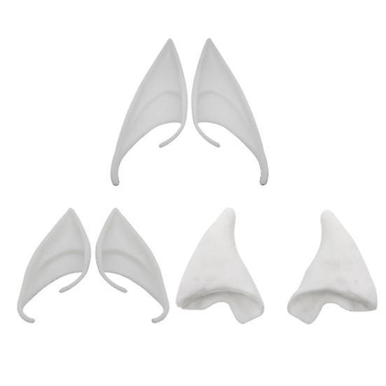 3 Pairs Rubber Elf Ears 12cm Cosplay Role-Playing Decorative Ears 10cm Fairy Pixie Soft