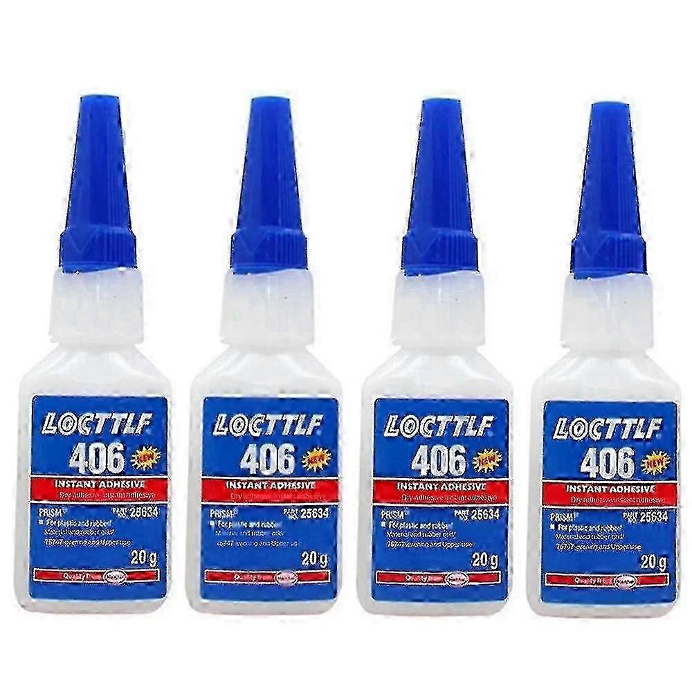4pcs חדש Loctite 406 20 גרם דבק מיידי דבק סופר דבק פלסטיק גומי הנקל