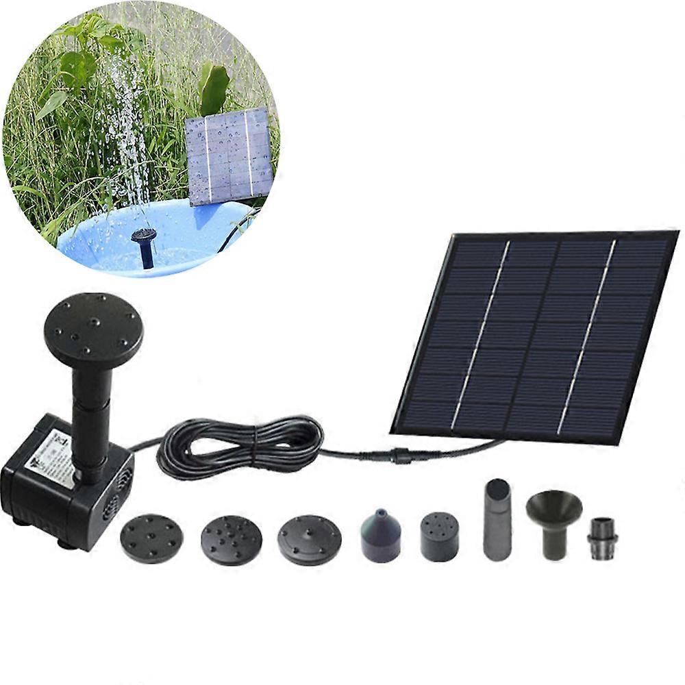 Radiant Oasis: Solar Fountain Kit, Separate Solar Panel, Easy to Use, Different Water Styles