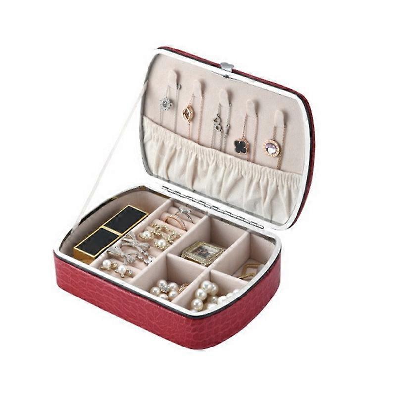 Portable Large Capacity Ring Necklace Jewelry Storage Box