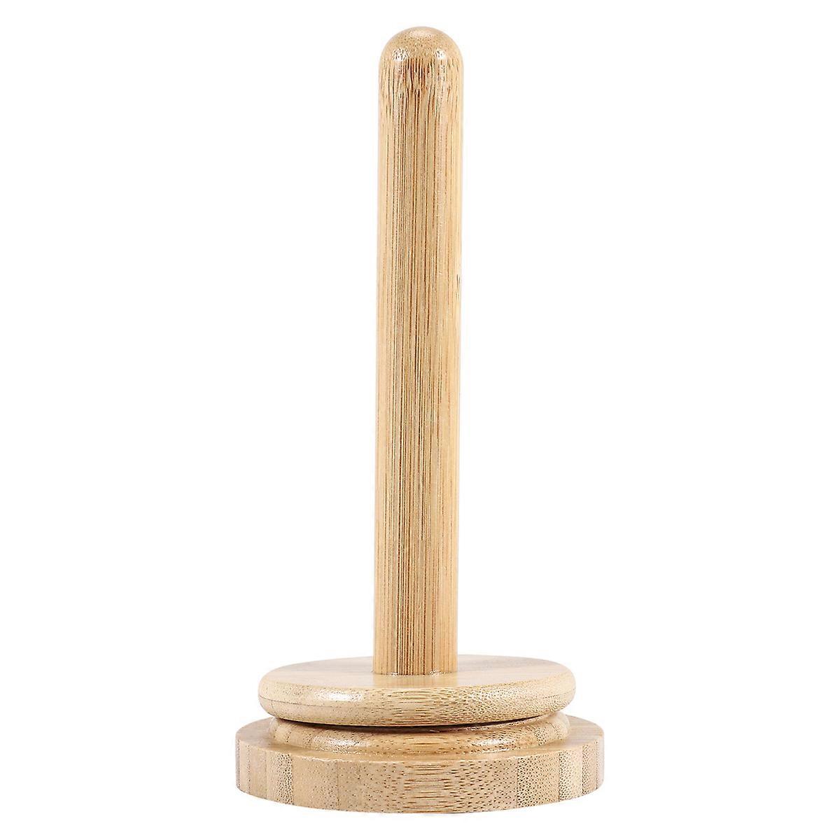Wooden Yarn Holder Revolving Rack Vertical Yarn Storage Tissue Holder