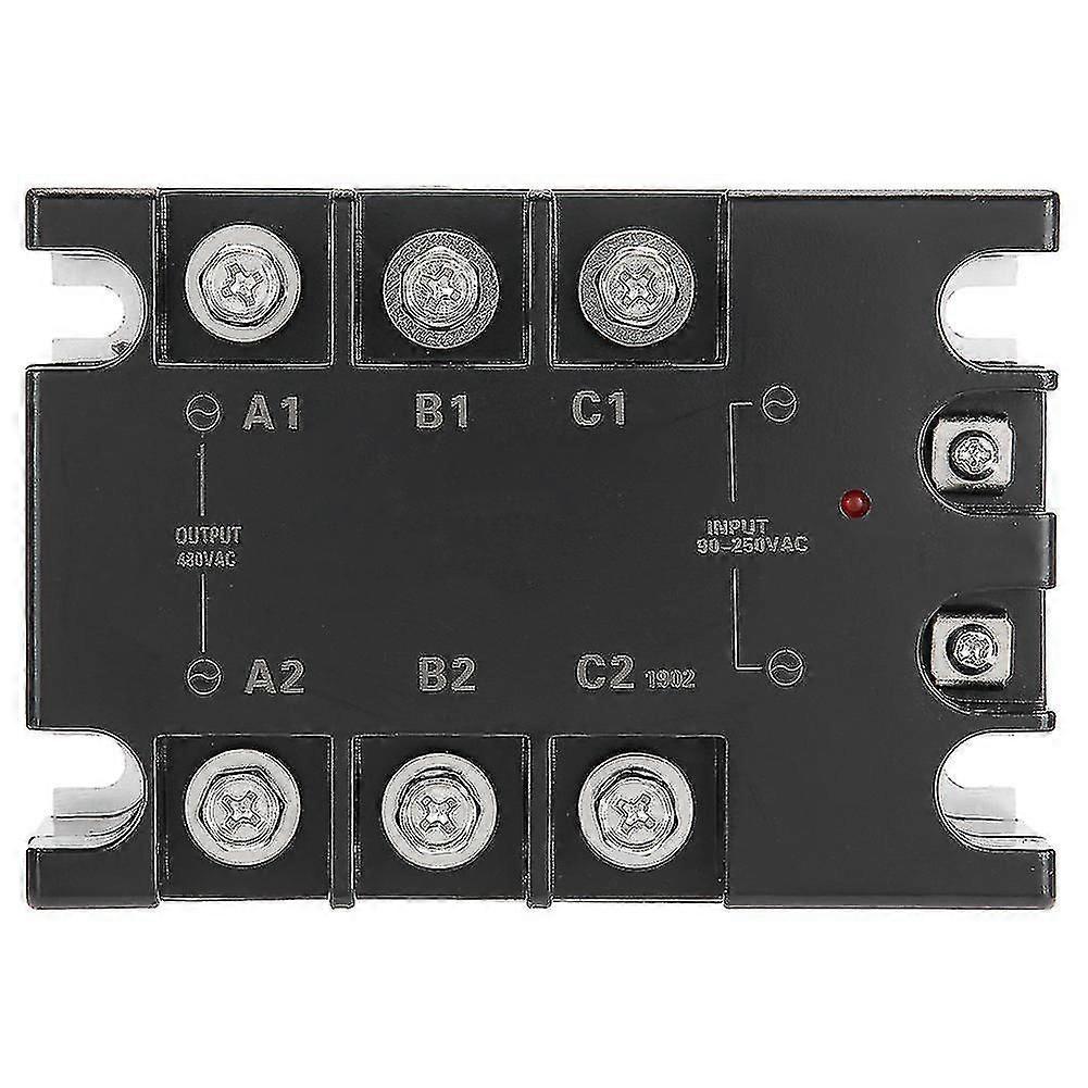 3 phase 40A AC AC Solid State Relay SSR Input 90-250VAC Load 24-480VAC TSR-40AA H