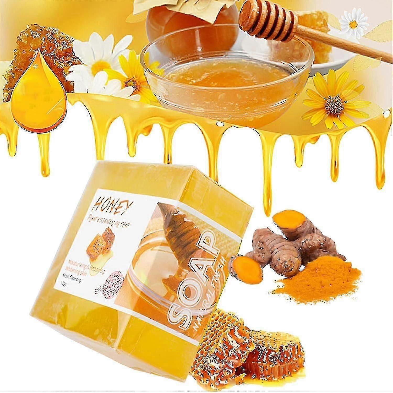 Turmeric Honey Soap Bar Lavado Essentials, Turmeric Soap Bar For Acne Dark Spots Hyperpigmentation Remover