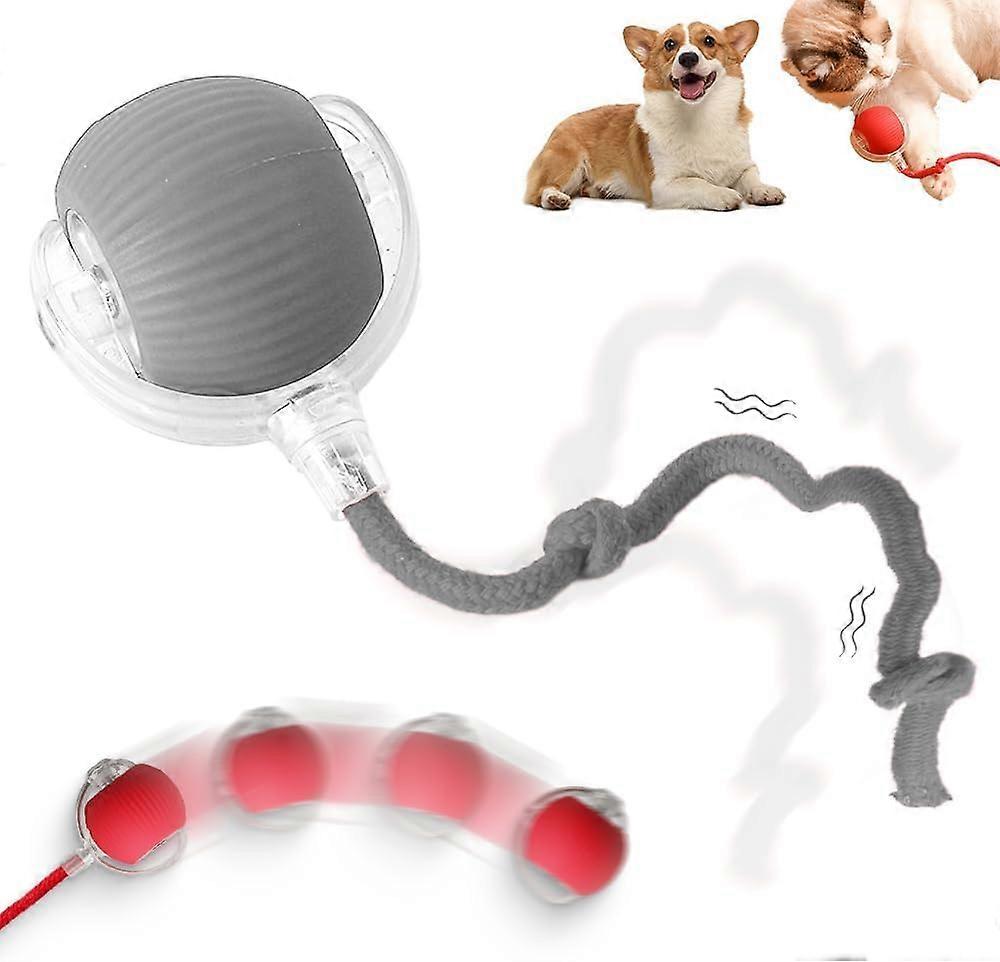 Automatic Interactive Rolling Ball Dog Toy - Upgraded Version for Medium to Large Dogs, Durable Material, Rechargeable Battery