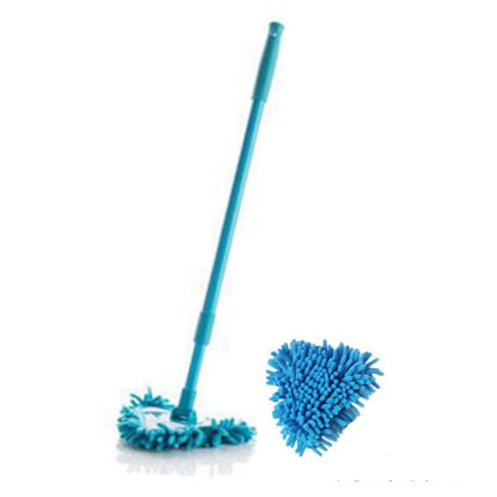 Retractable multifunctional triangular mop for floor cleaning
