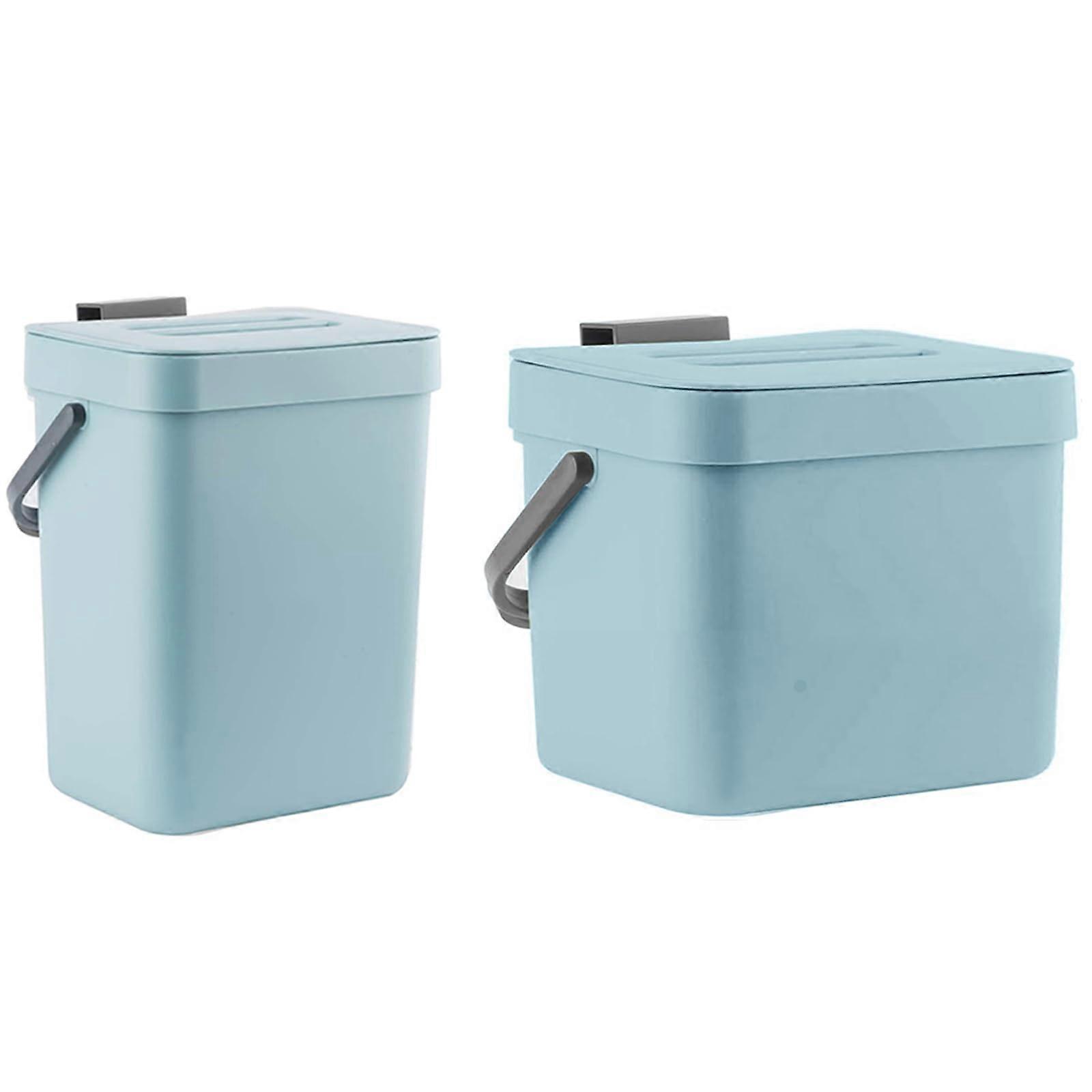 2L Kitchen Compost Bin for Under Sink Garbage Storage 5L+7L