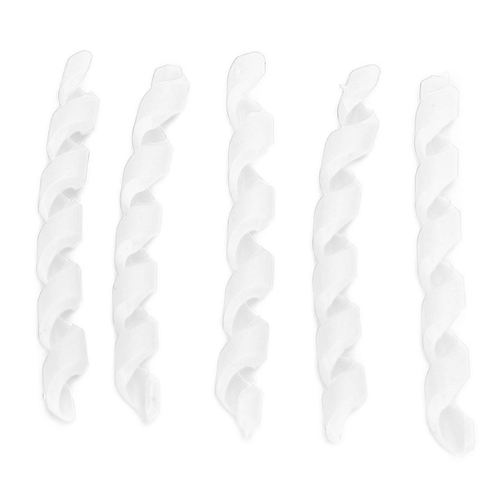 5Pcs Bicycle Line Protector Threaded TPR Elastic Rubber Easy Install Bicycle Accessories ProtectionWhite