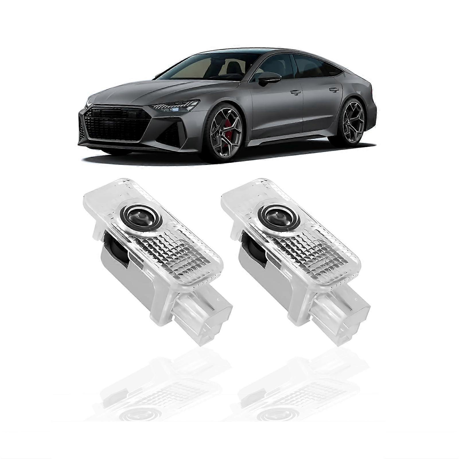 2 Pcs Car Door Lights Logo Projector, Super Bright Welcome Puddle Light Compatible with Most Vehicles