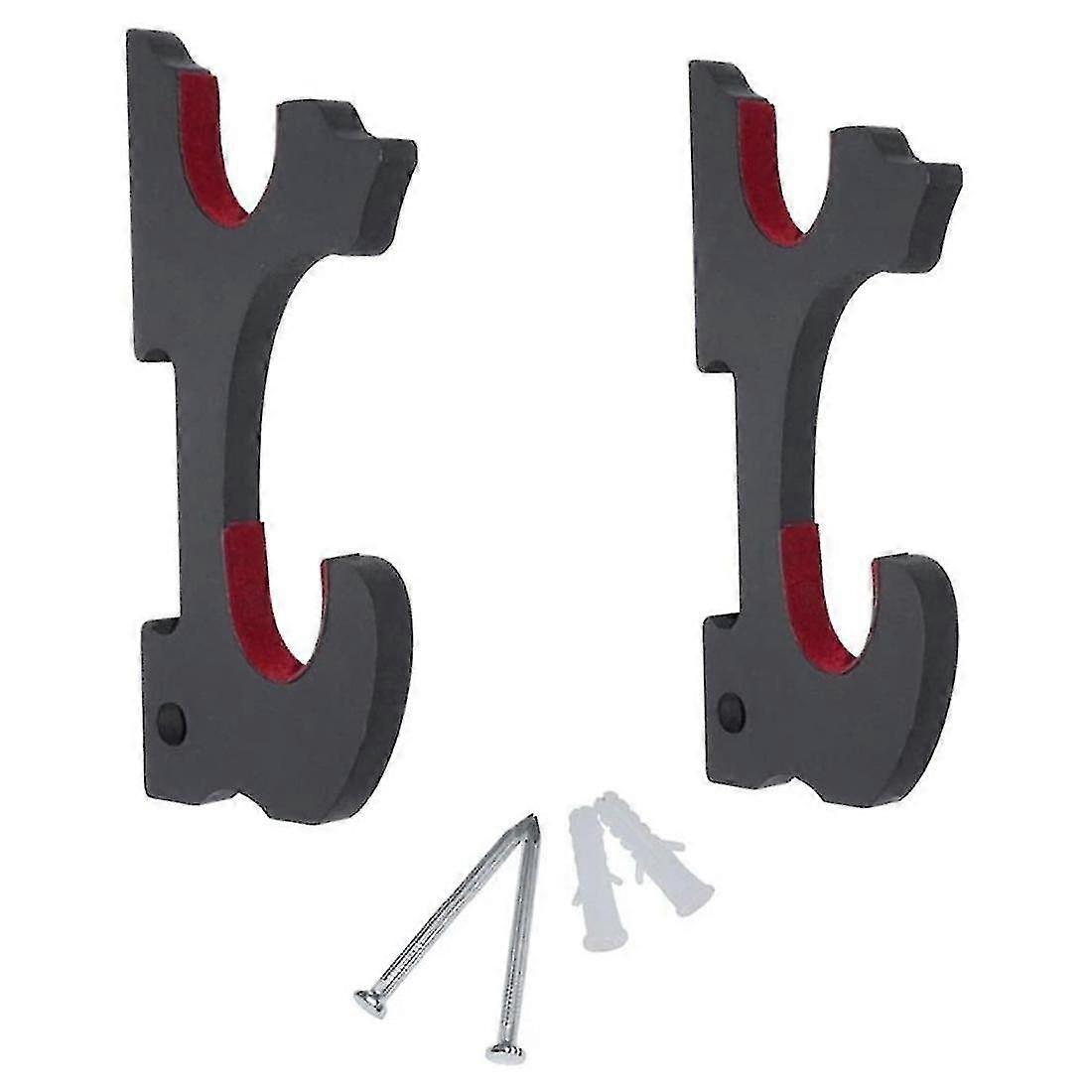 Premium 2-Set Sword Wall Mount Display Holder for Katana & Wakizashi - Sturdy, Easy Install, Velvet Padding