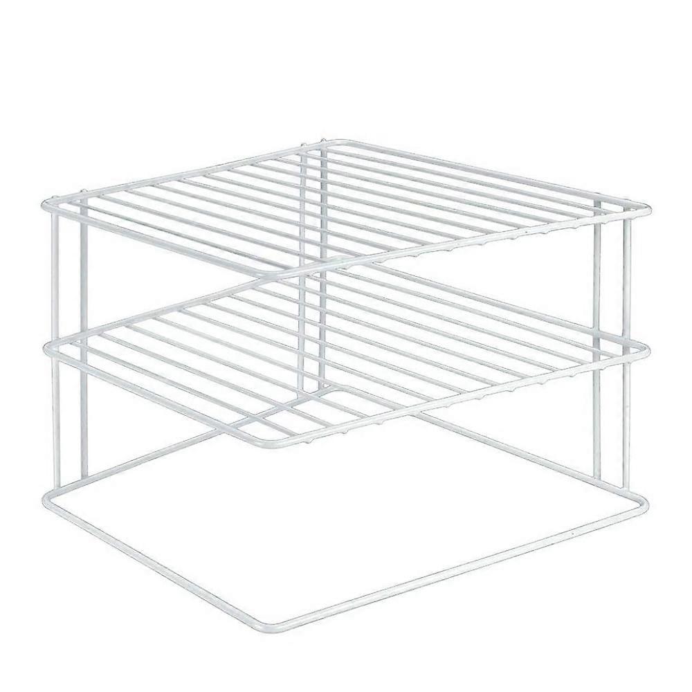 Corner Cupboard Insert, 2 Levels, 23 X 23 X 20 Cm, White