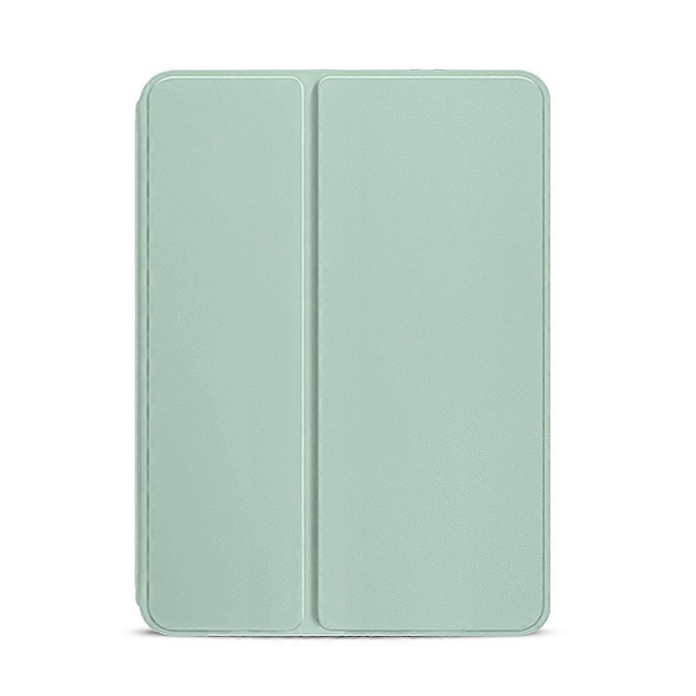 For iPad mini 6 / mini 2024 Pure Color Dual-Folding Smart Leather Tablet Case