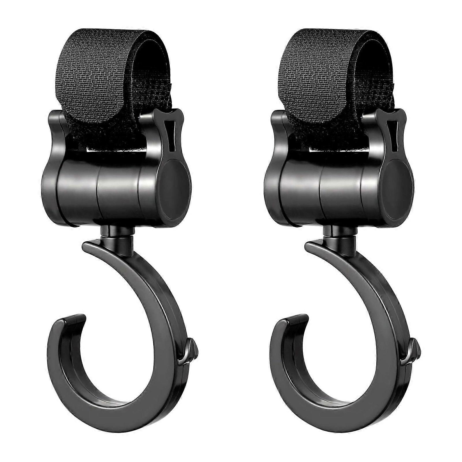 2 Pack Buggy Clips Stroller Hooks for Hanging Bags on Pram or Pushchair