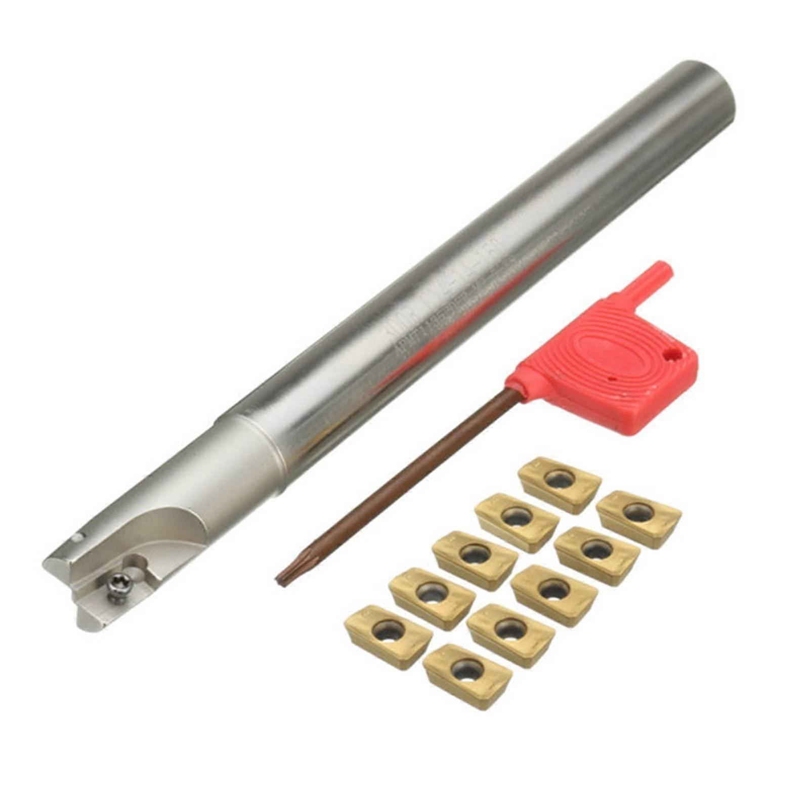 1pc 150mm Shank Lathe Turning Tool Holder 300R C1414150 Boring Bar 10pcs APMT1135PDER Inserts with T8 Wrench Lathe