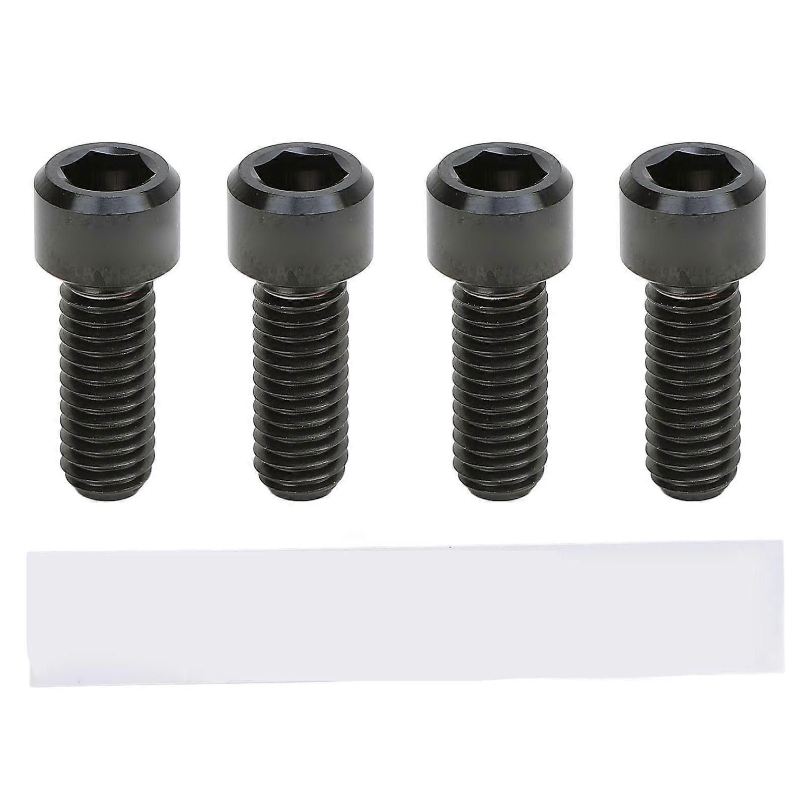 4 Pcs Disk Caliper M6x16mm Ti Alloy Sturdy Lightweight Low Temperature Drift Suppression Bike Brake Screw