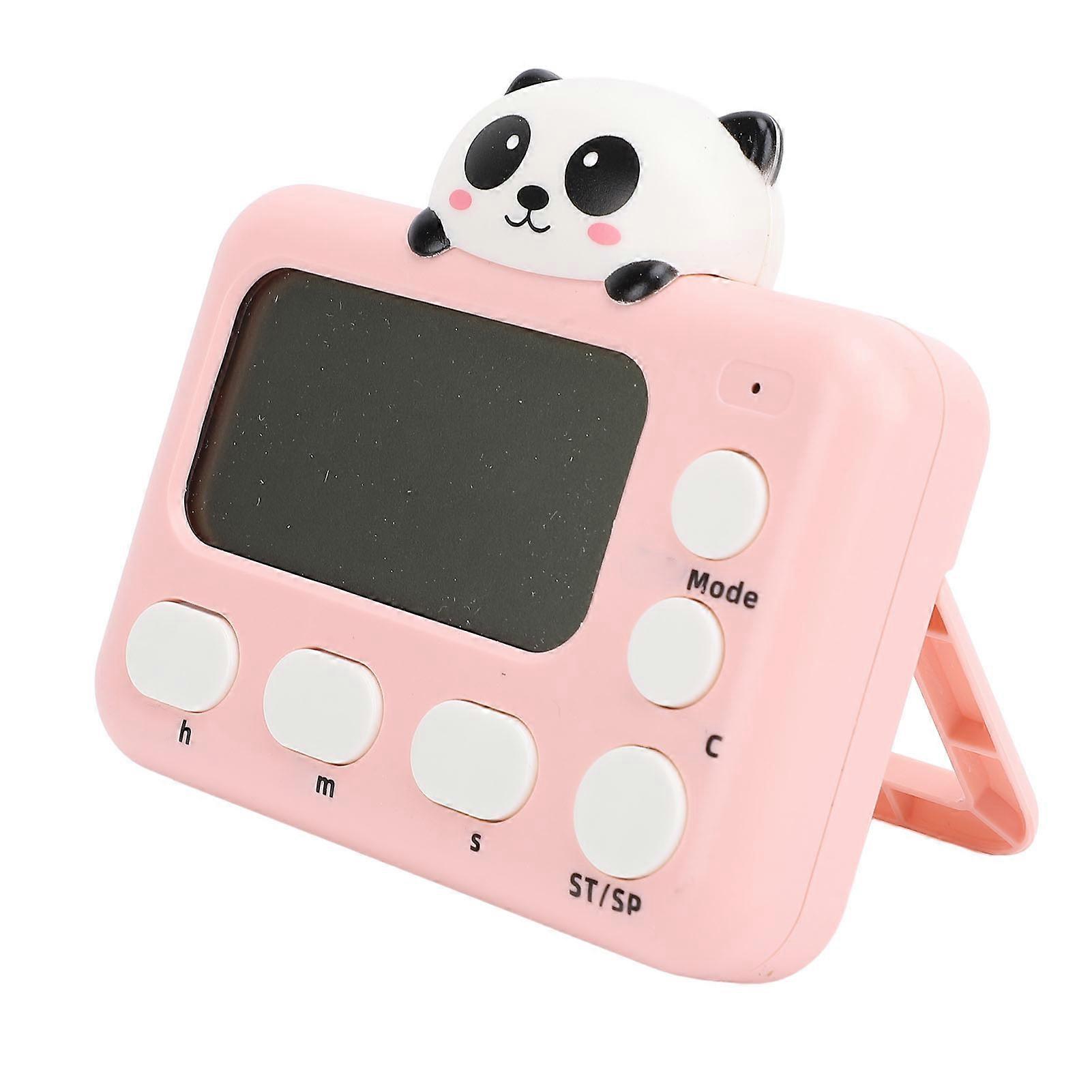 Digital Kitchen Timer LCD Display Multifunctional Portable Cartoon Cooking Timer for Studying Panda 