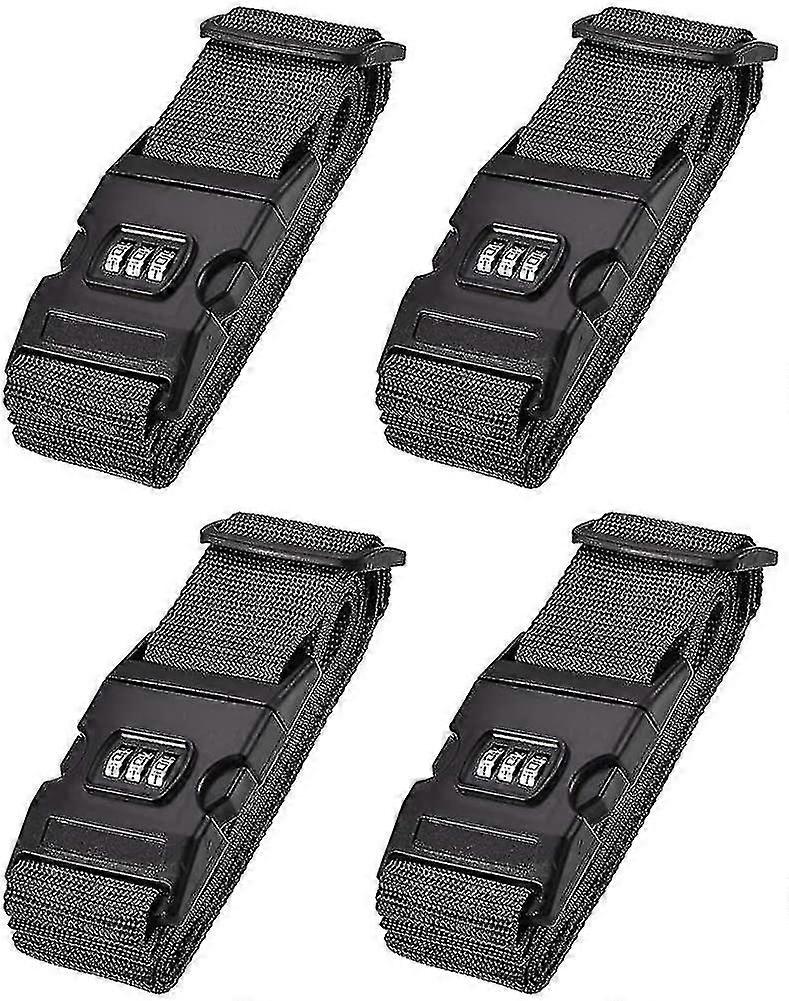 أحزمة الأمتعة أحزمة حقيبة مع مشبك، قفل مركب، 2mx5cm قابل للتعديل PP السفر