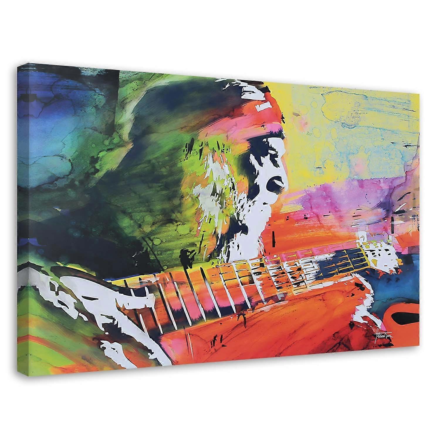 Impression sur toile, Kurt Cobain - abstraction - 90x60