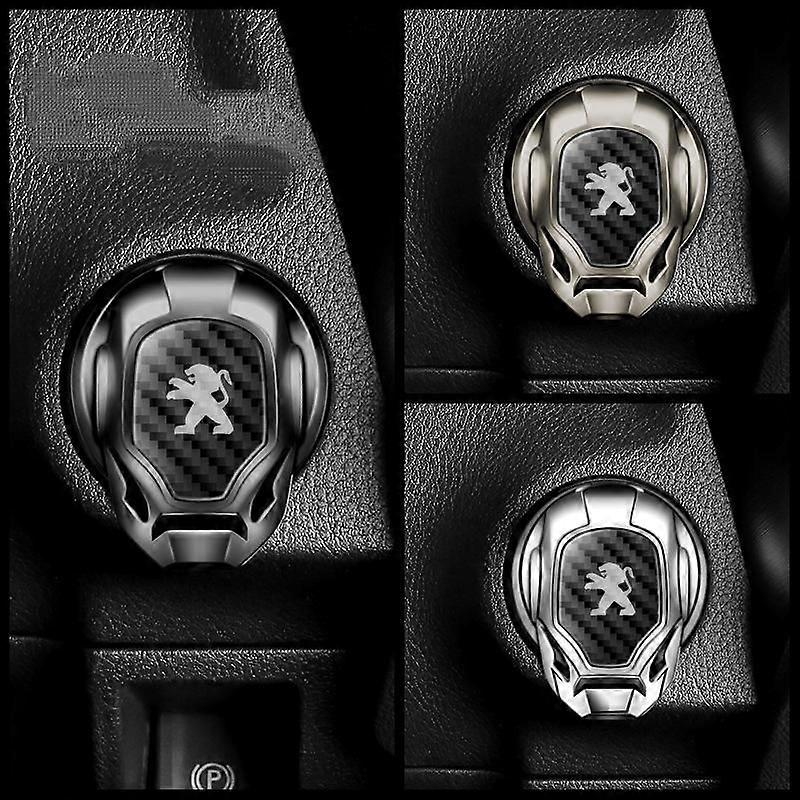 1 item Apply to Peugeot Car Engine Start Stop Button Cover Push Start Button Cover Ignition Decoration Protective Cover Universal Button
