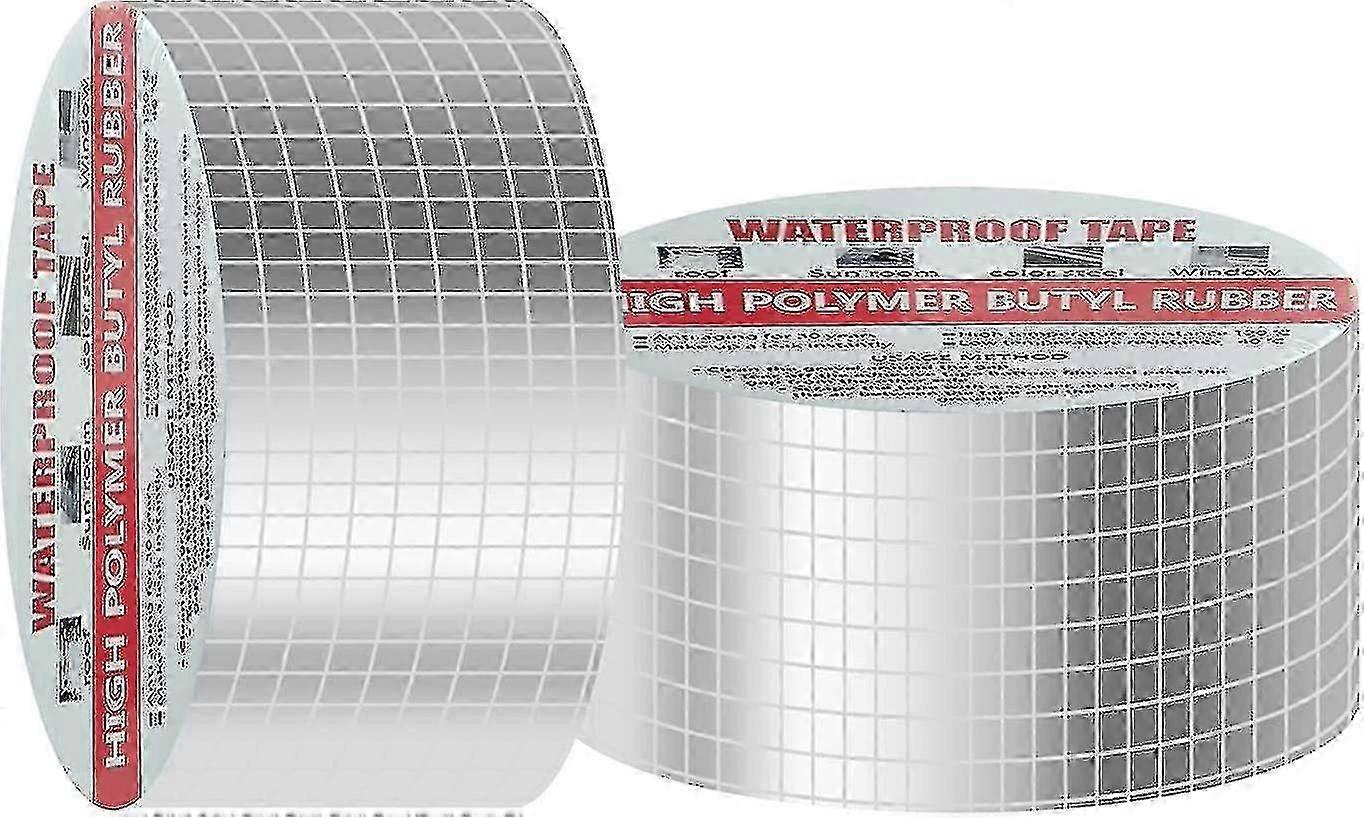 شريط بوتيل مقاوم للماء 50 مم × 5 م - شريط لاصق مقاوم للماء ، شريط لاصق بوتيل ، شريط إصلاح بوتيل ، إصلاح تسرب لإصلاح السقف ، بيتومين ، بات مقاوم للماء