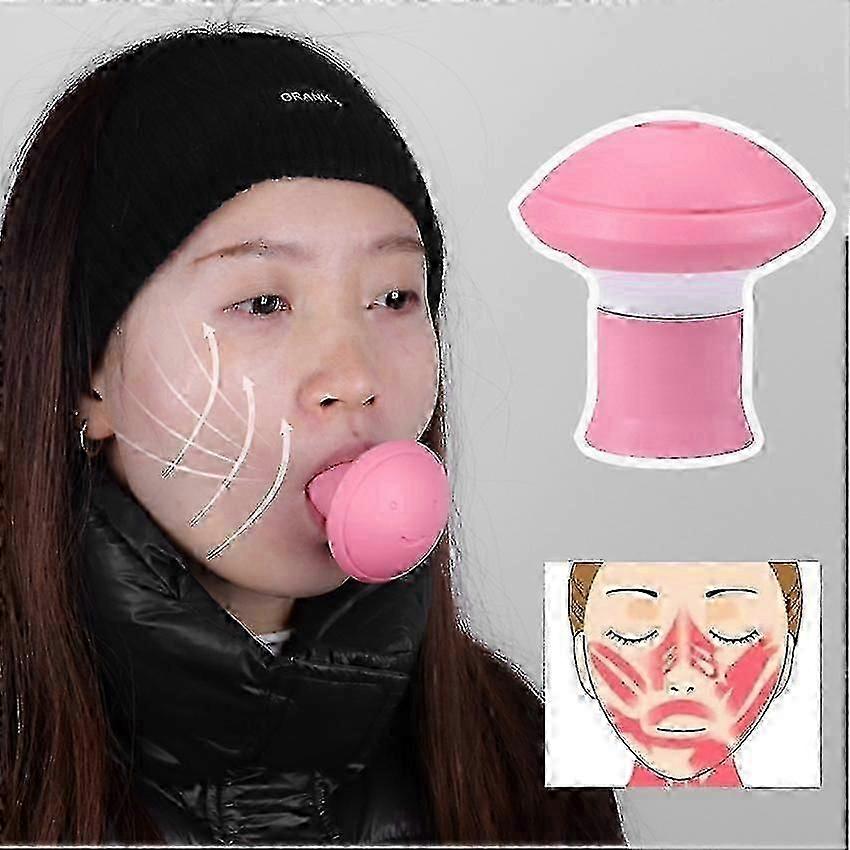 2pcsエクササイザーVフェイスフェイシャルリフターダブルチンリムーバースキンケアファーミングエクスプレッションエクササイザーは咬筋ラインを削除します