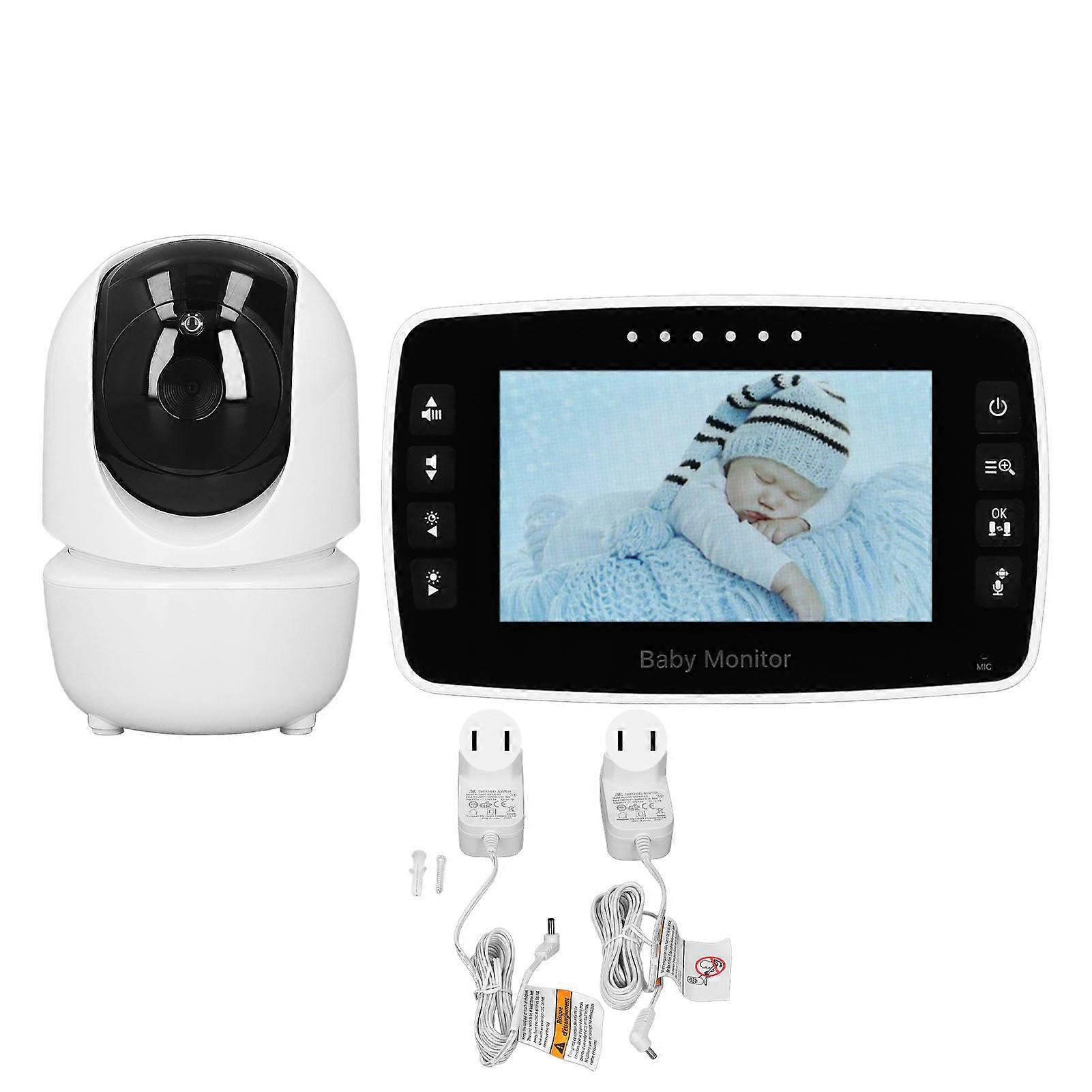 4.3Inch Video Monitor Wireless IPS Screen 2X Temperature Display 2 Way Night Vision Baby Sitter Camera