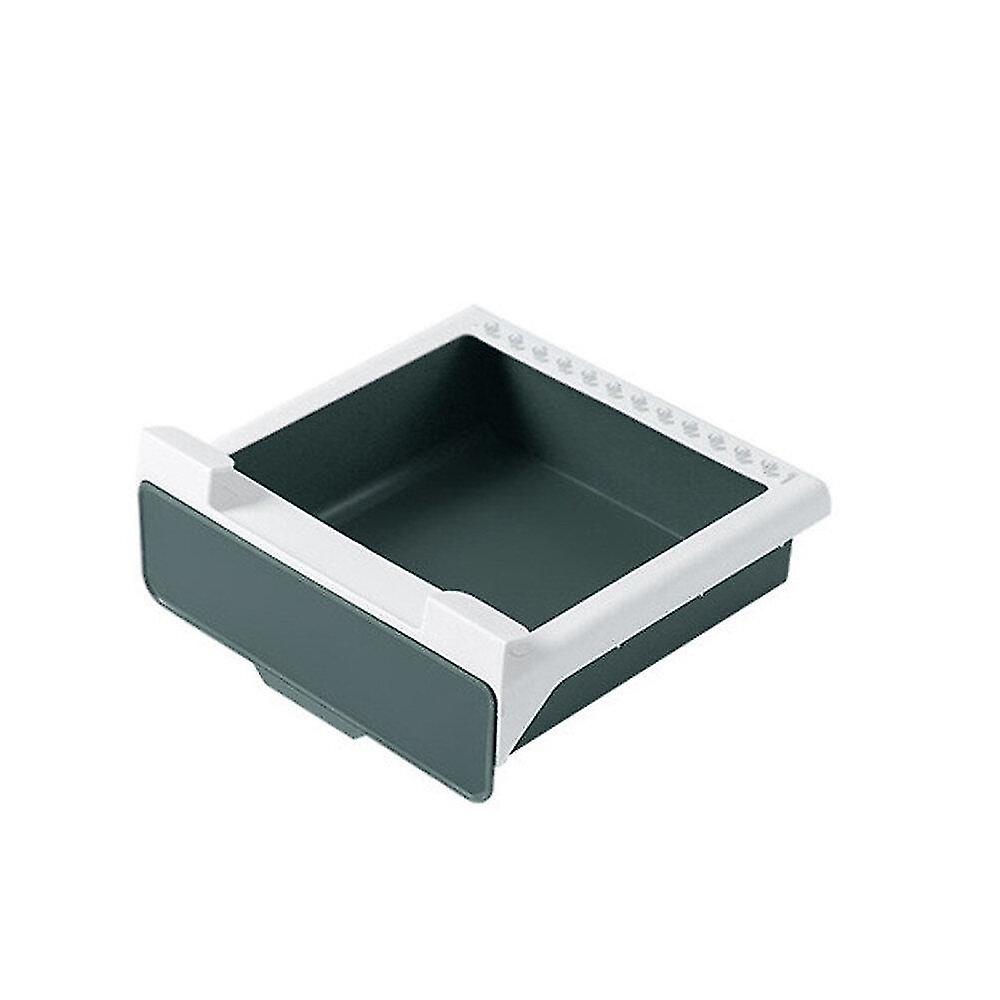 2pc Drawer Type Storage Box Plastic Hidden Type Storage Holder Sticky Hanging Storage Box