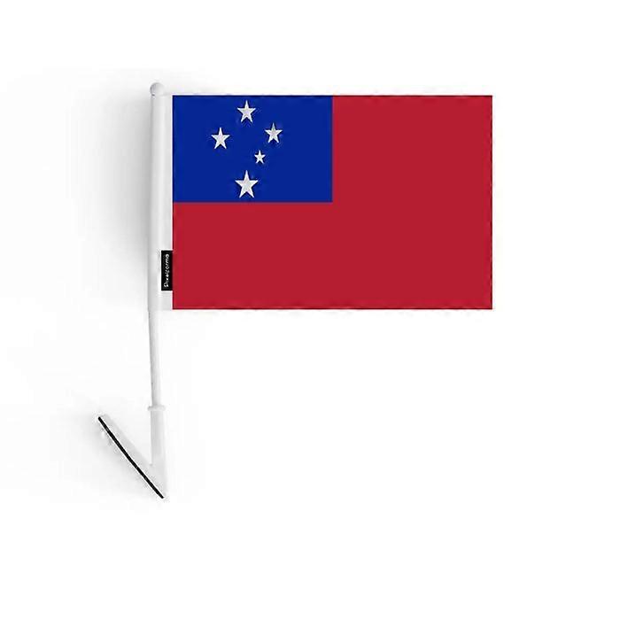 Adhesive flag - Samoa - 14 x 21 cm - Durable polyester - Lightweight - Double-sided