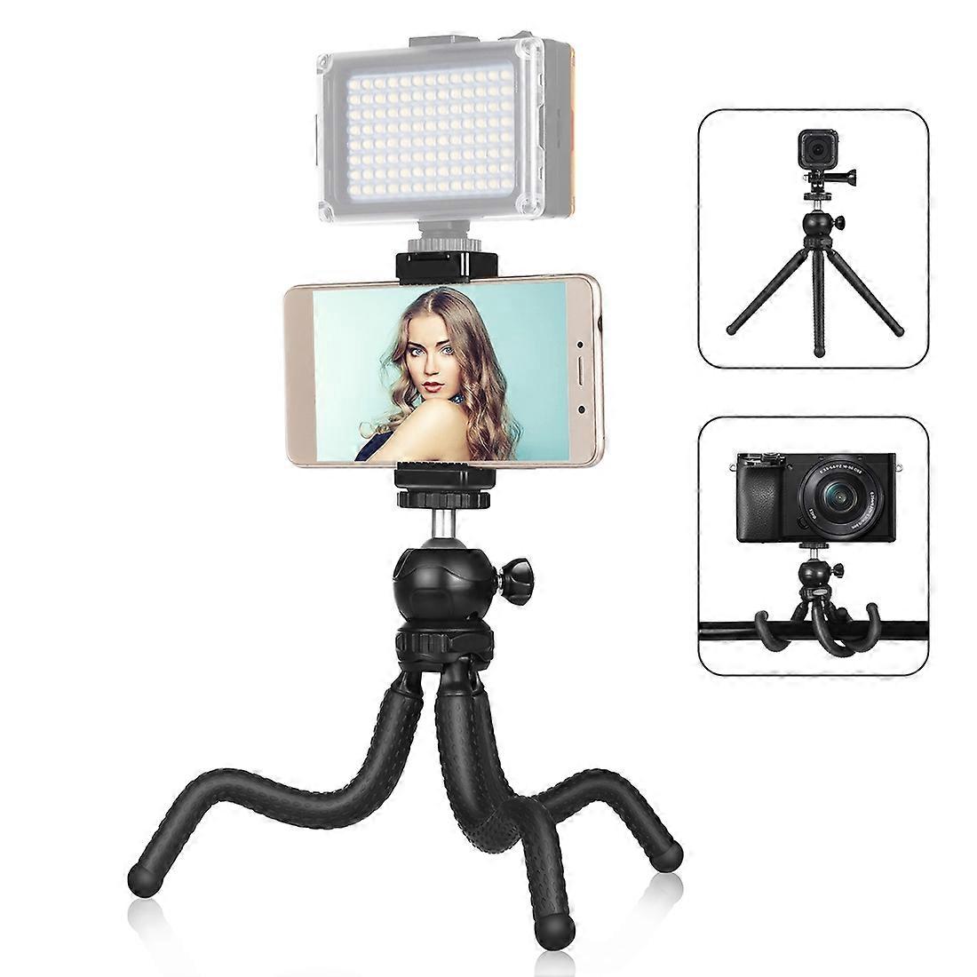 【New】 Mini Octopus Flexible Tripod Holder with Phone Clamp