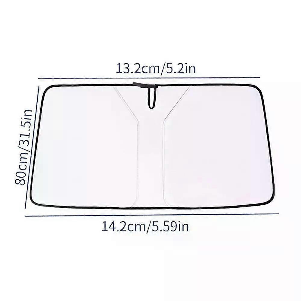 Windshield Sun Shade UV Proof Car Window Folding Sun Cover Front Windshield Sun Visor Suitable for Keeping Car Cool Automobile Hanging