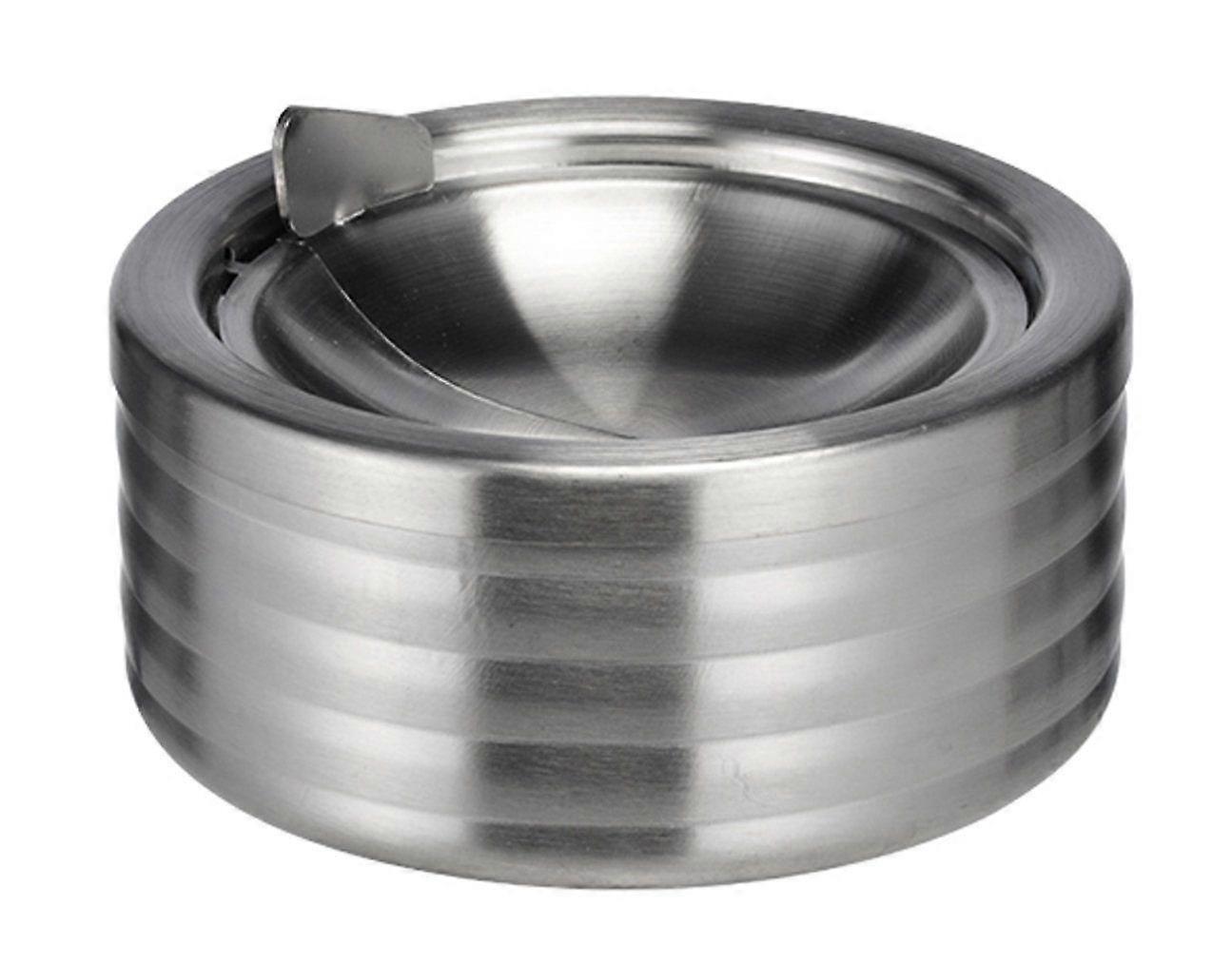 Stylish Windproof Ashtray with Lid - Durable Stainless Steel Design for Outdoor Use - Perfect for Bars and Offices