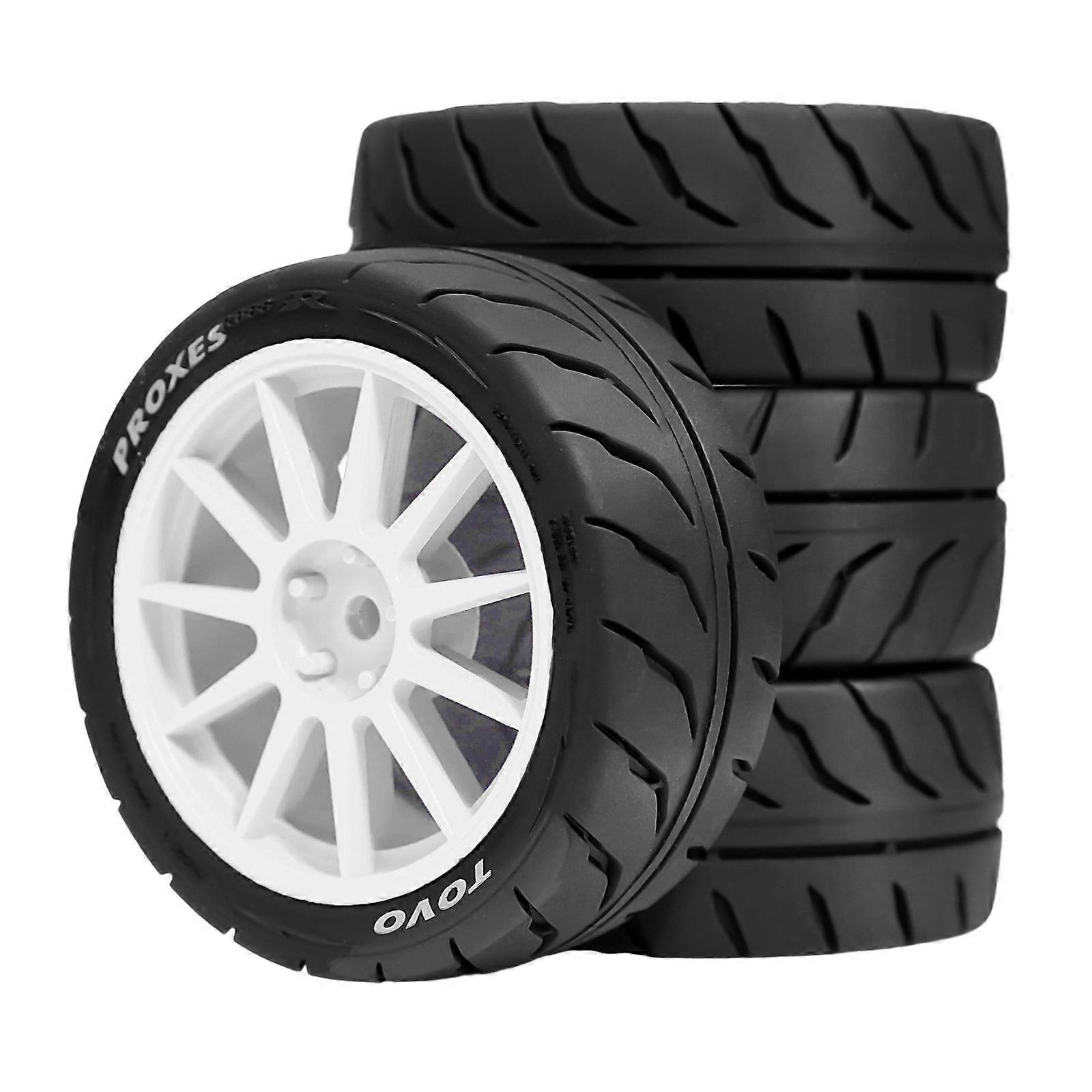 Beadlock-Räder für ferngesteuertes Auto im Maßstab 1/10, für Fahrzeuge, Crawler-Enthusiasten, Weiß